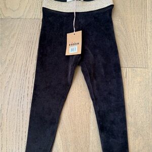 Boden Black and Gold Kids Leggings